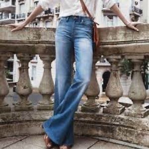 Madewell Jeans Womens 28 Flea Market Flare Blue High Waist